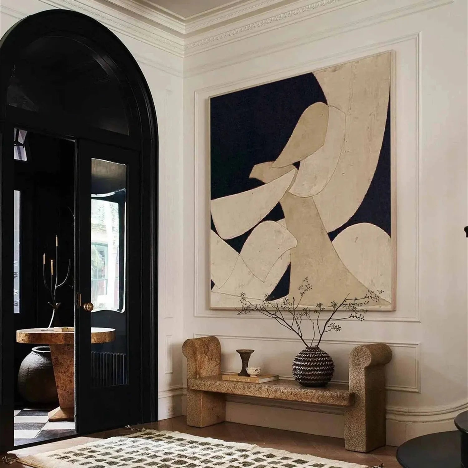 Abstract Tranquility Art Painting #WS148 - Modern Wall Decor for Living Room, Bedroom & Office - Calming Canvas Artwork for Home & Workspace