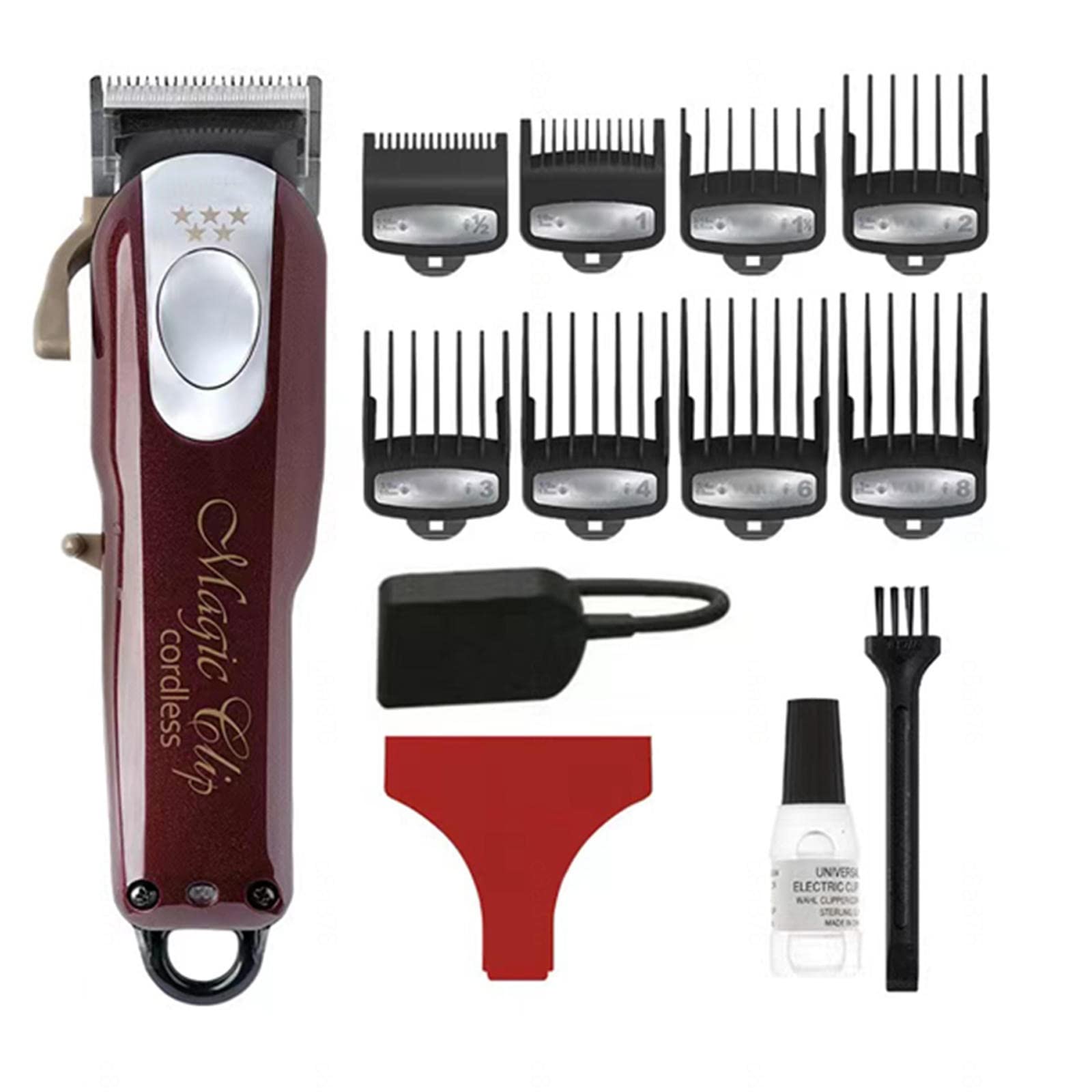 Professional Cordless Hair Clippers for Men - 100+ Minute Run Time, Electric Hair Trimmer for Home Barbering & Grooming - Perfect for DIY Haircuts, Beard Trimming, and Personal Styling at Home
