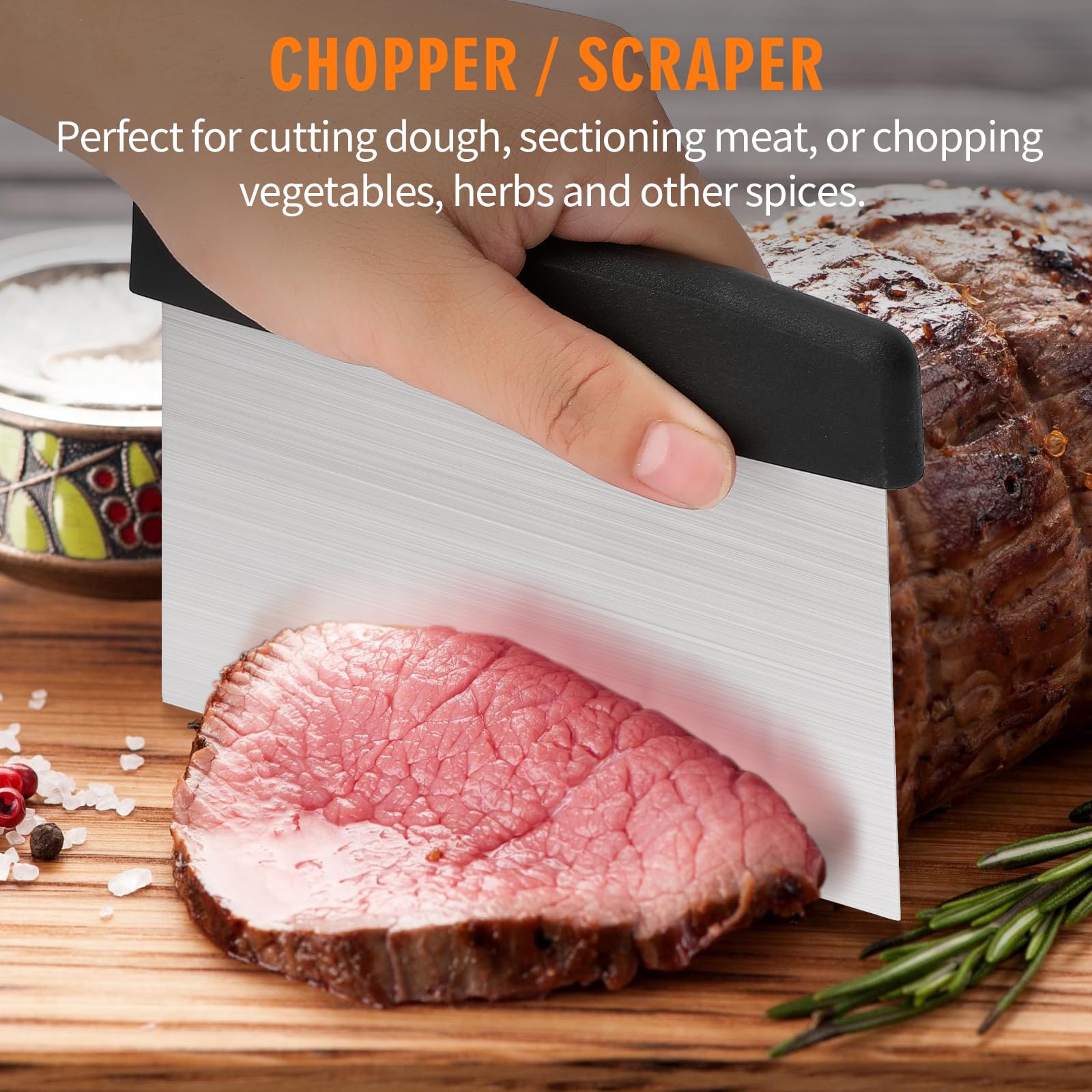 **6-Piece Blackstone Griddle Accessories Kit - Heavy Duty Spatula, Scraper & Carry Bag for Blackstone & Camp Chef - Perfect for Outdoor BBQ, Teppanyaki, Camping & Backyard Cooking**