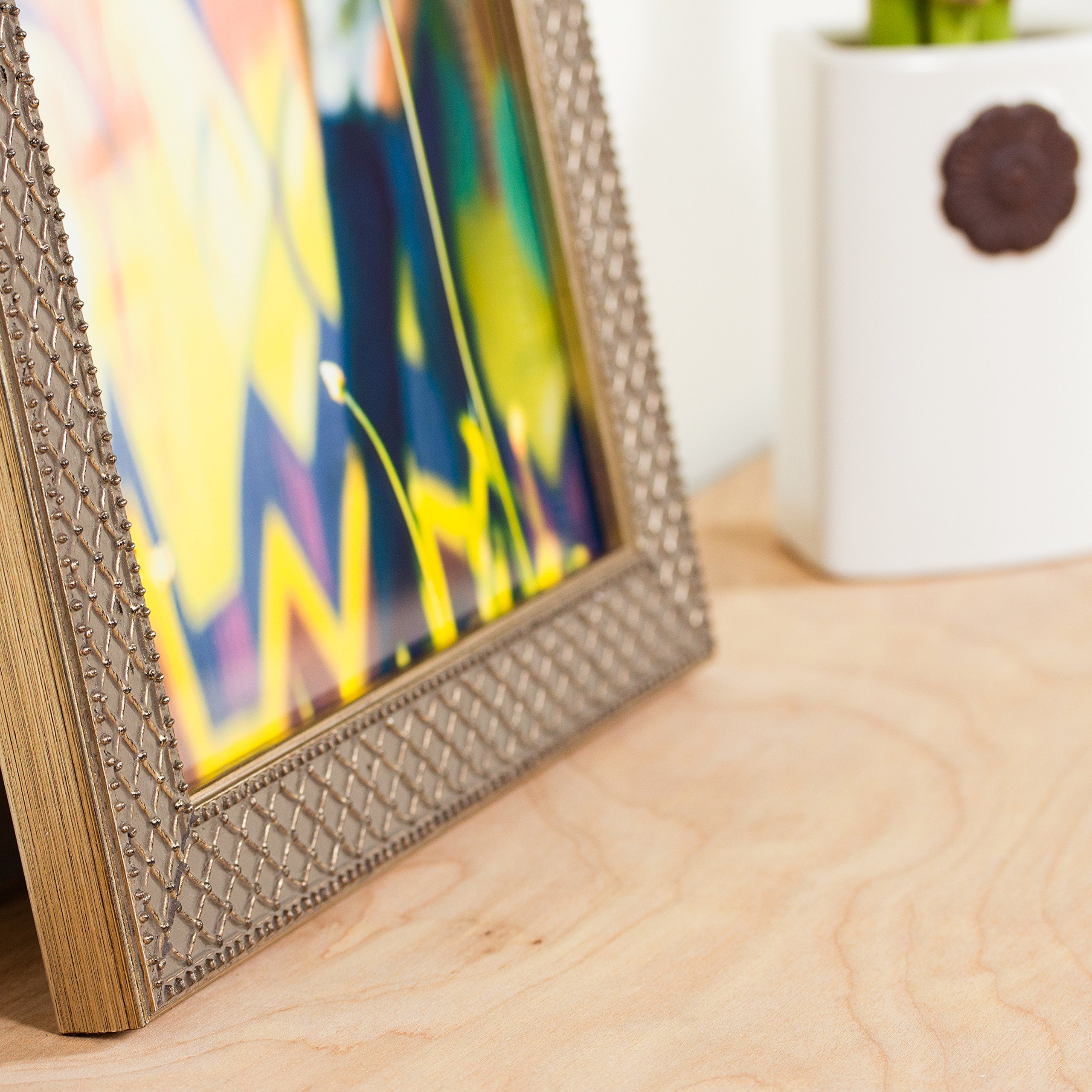 Craig Frames Lenox - Antique Silver Solid Wood Picture Frame 20x24 Inch - Perfect for Wall Art, Family Photos & Home Decor