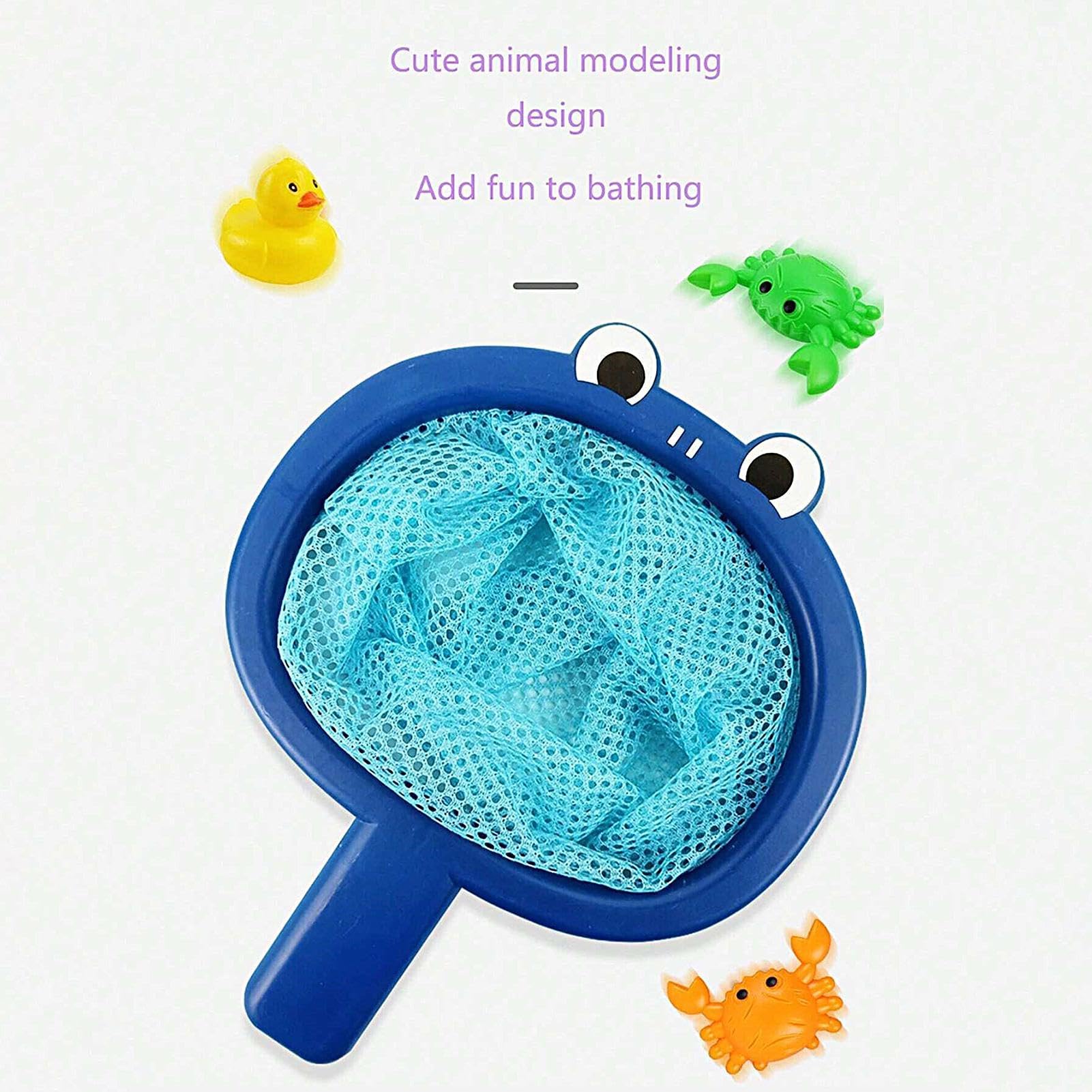 **Baby Bath Fishing Toy Set - Safe Crab & Duck Fishing Game with Net | Interactive Bathtub Toys for Toddlers & Kids | Fun Water Play for Boys & Girls | Perfect for Bath Time, Pool, or Outdoor Play**