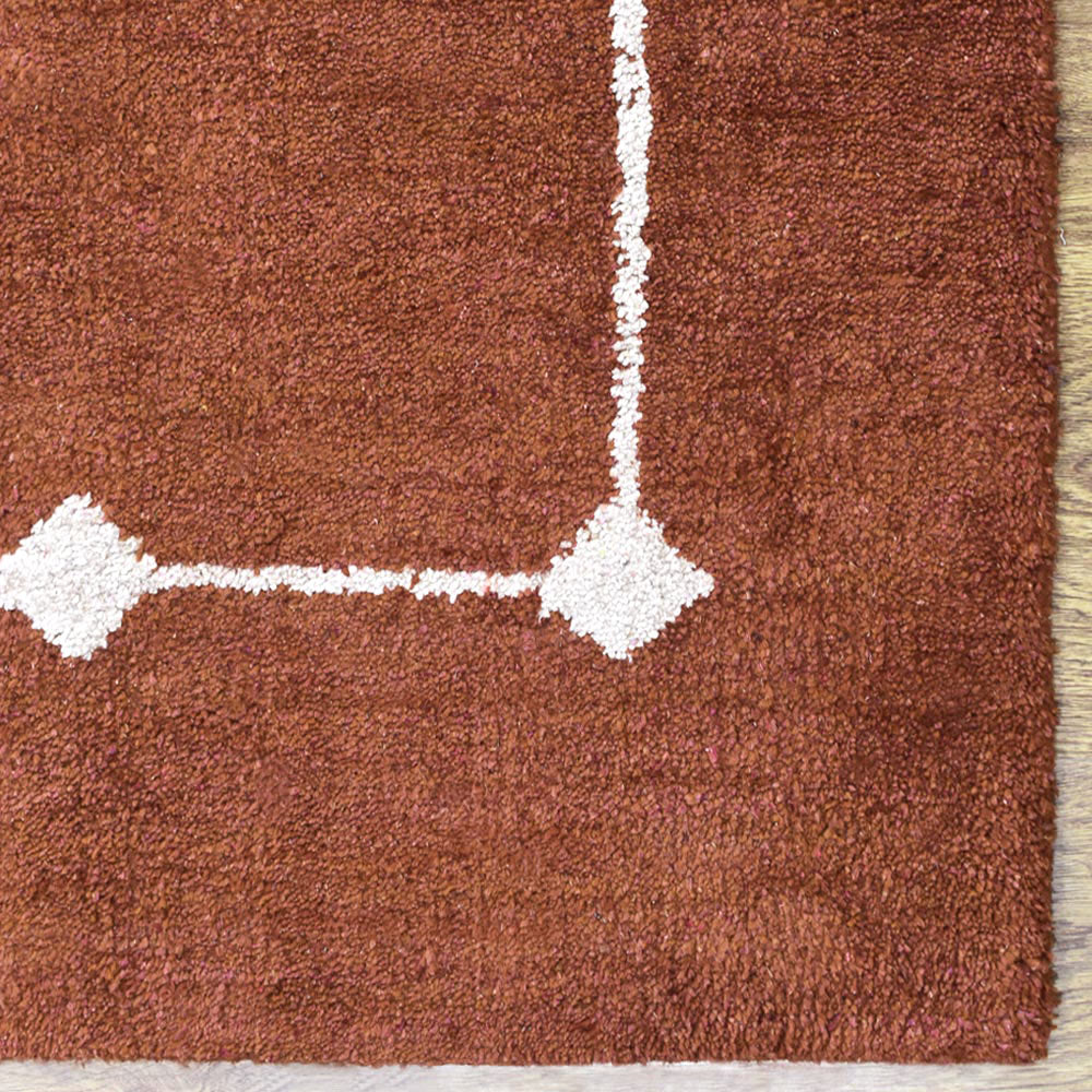 Luxury Haven Hand Knotted Rug - Premium Wool Area Rug for Living Room, Bedroom & Dining Room - Soft & Durable Home Decor