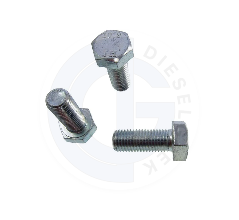 12mm x 30mm Hex Cap Screws - High Strength Stainless Steel Bolts for Furniture, Machinery & DIY Projects - Pack of 50