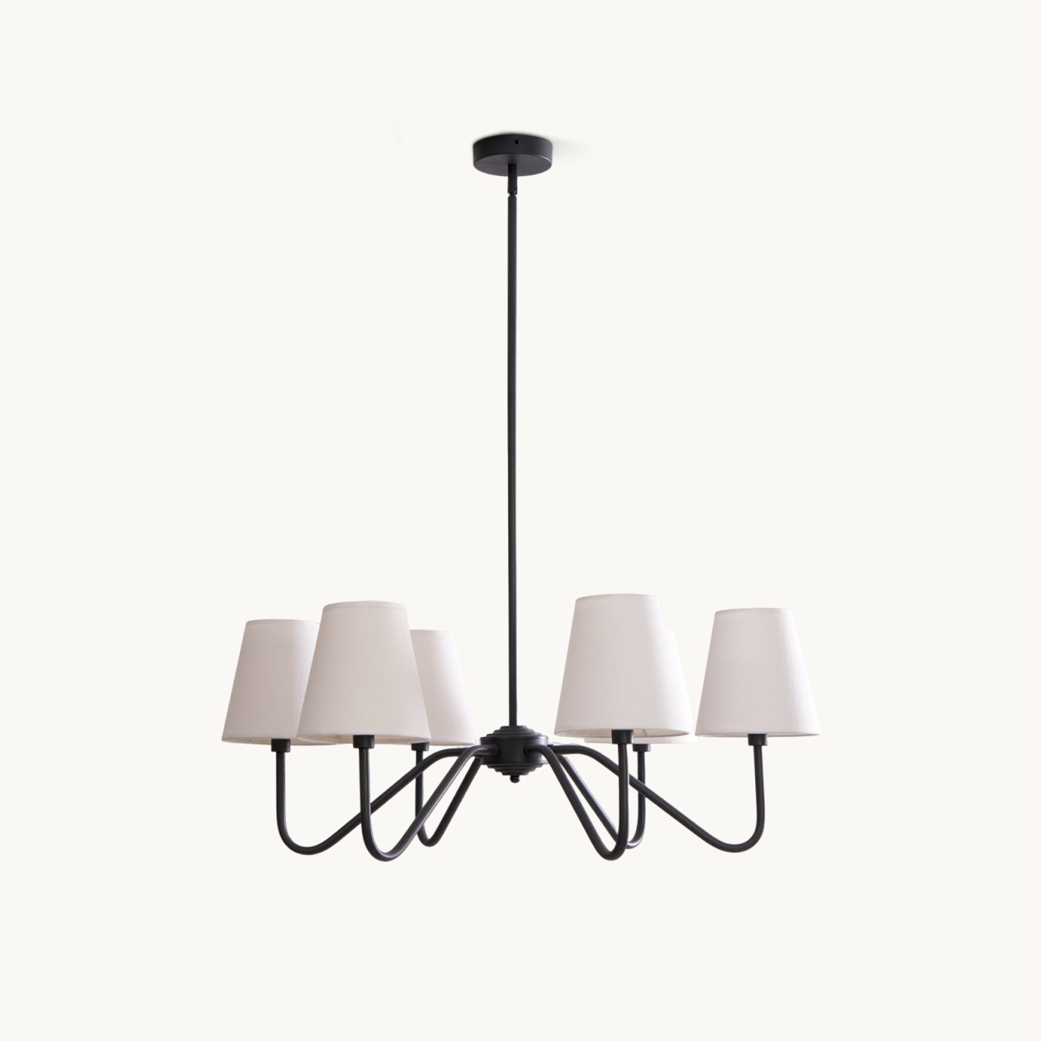 Elegant Black Crystal Chandelier - Modern Ceiling Light Fixture for Dining Room, Living Room & Bedroom Decor | Perfect for Home, Wedding & Restaurant Lighting