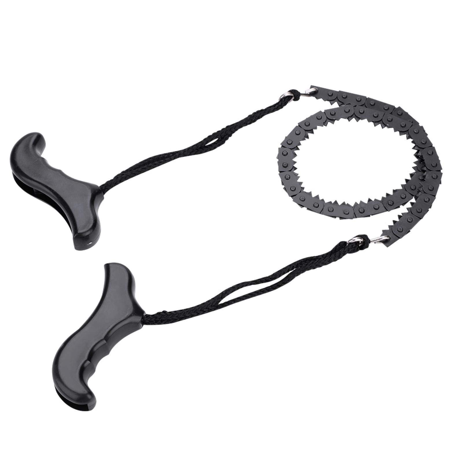 Durable Pocket Chainsaw - Manual Metal Hand Saw for Survival Gear | Portable Lightweight Emergency Wilderness Saw | Perfect for Camping, Hunting, Hiking & Outdoor Adventures