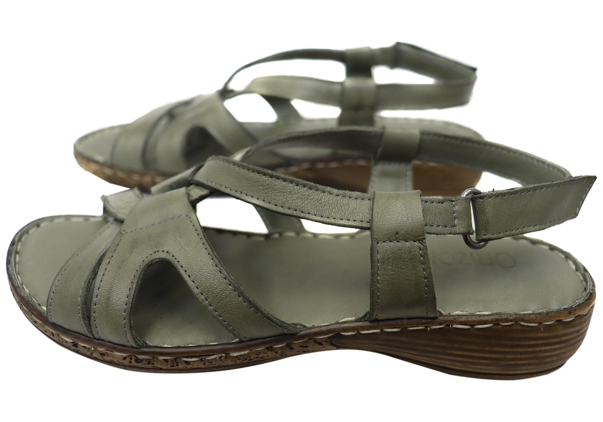 Orizonte Glory Women's Comfortable European Leather Sandals - Stylish & Breathable Summer Walking Shoes for Beach, Travel & Casual Outings