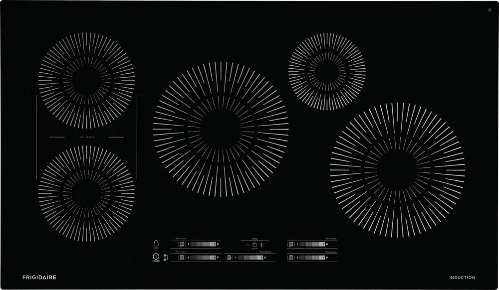 Frigidaire FCCI3627AB 36-Inch Black Induction Cooktop - Fast Heating, Energy Efficient for Modern Kitchens | Perfect for Home Cooking, Restaurants & Small Spaces