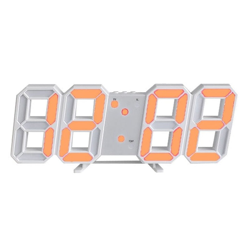 3D LED Digital Wall Clock - Modern Stylish Design for Home, Office & Bedroom | Easy-to-Read Display with Alarm & Temperature Function