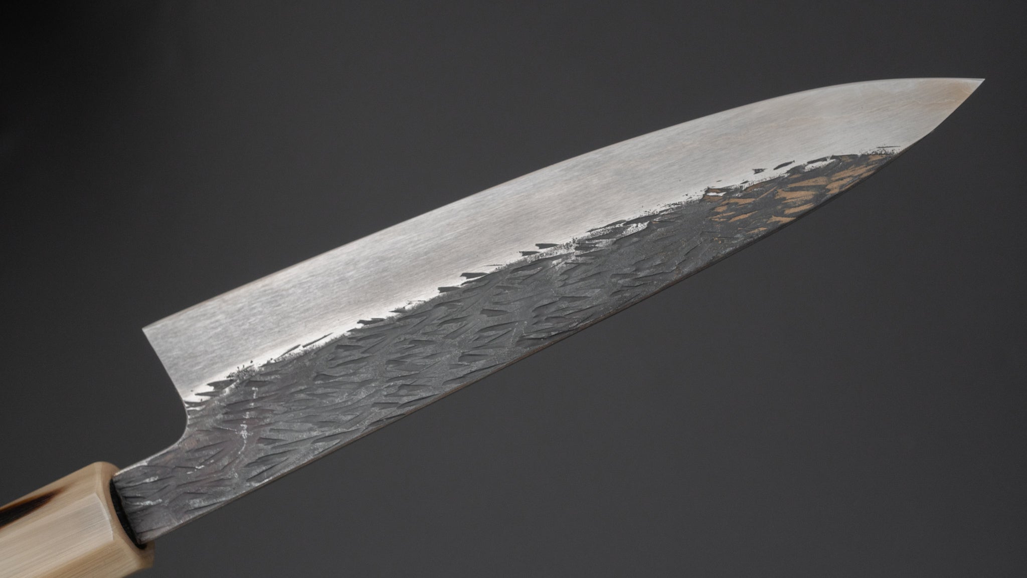 Premium Isamitsu White #1 Stainless Clad Kurouchi Petty Knife 150mm with Taihei Makassar Ebony Handle - Perfect for Precision Slicing, Fruit Cutting & Small Kitchen Tasks