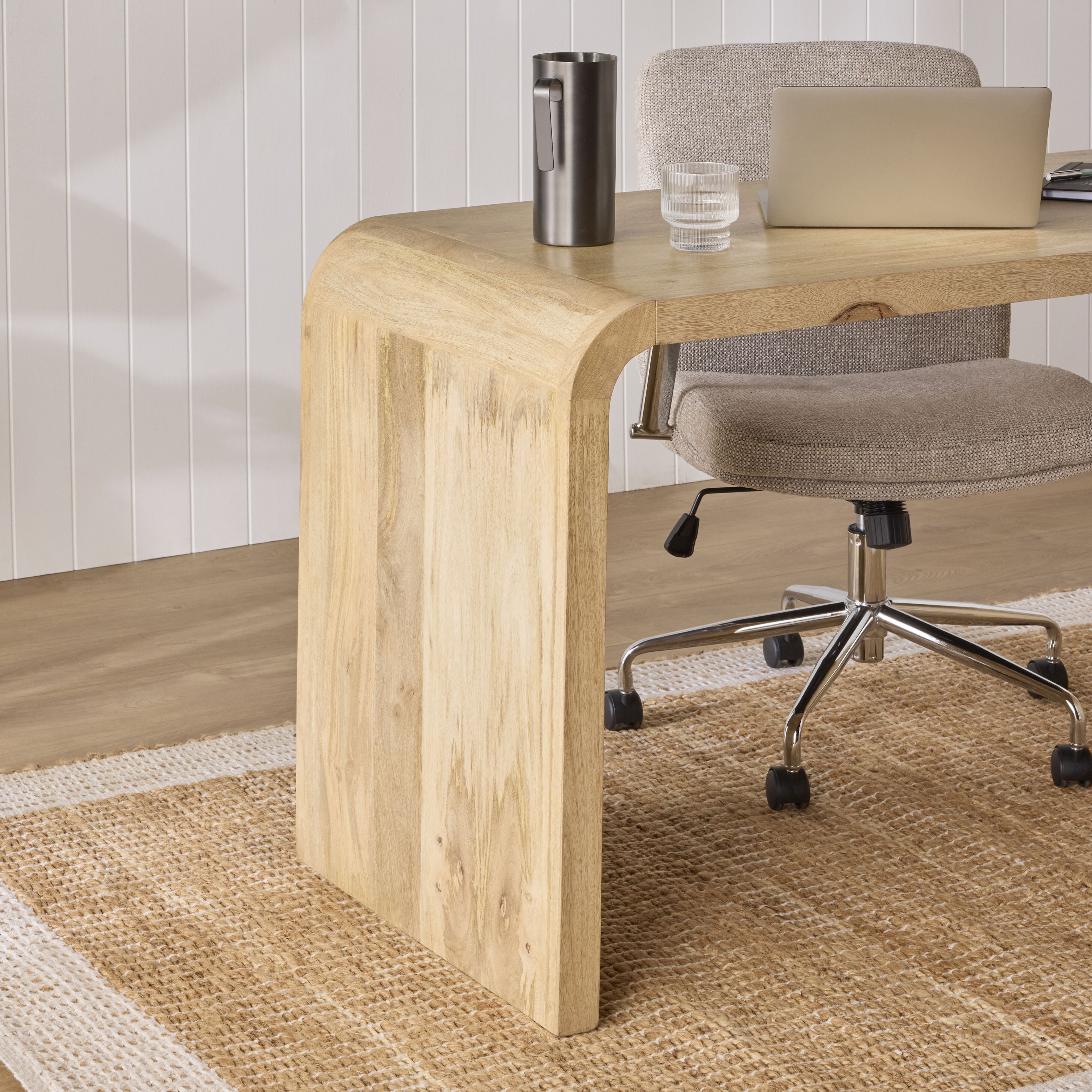 Large Bridge Desk for Home Office - Modern Computer Desk with Spacious Work Surface, Ideal for Remote Work & Study
