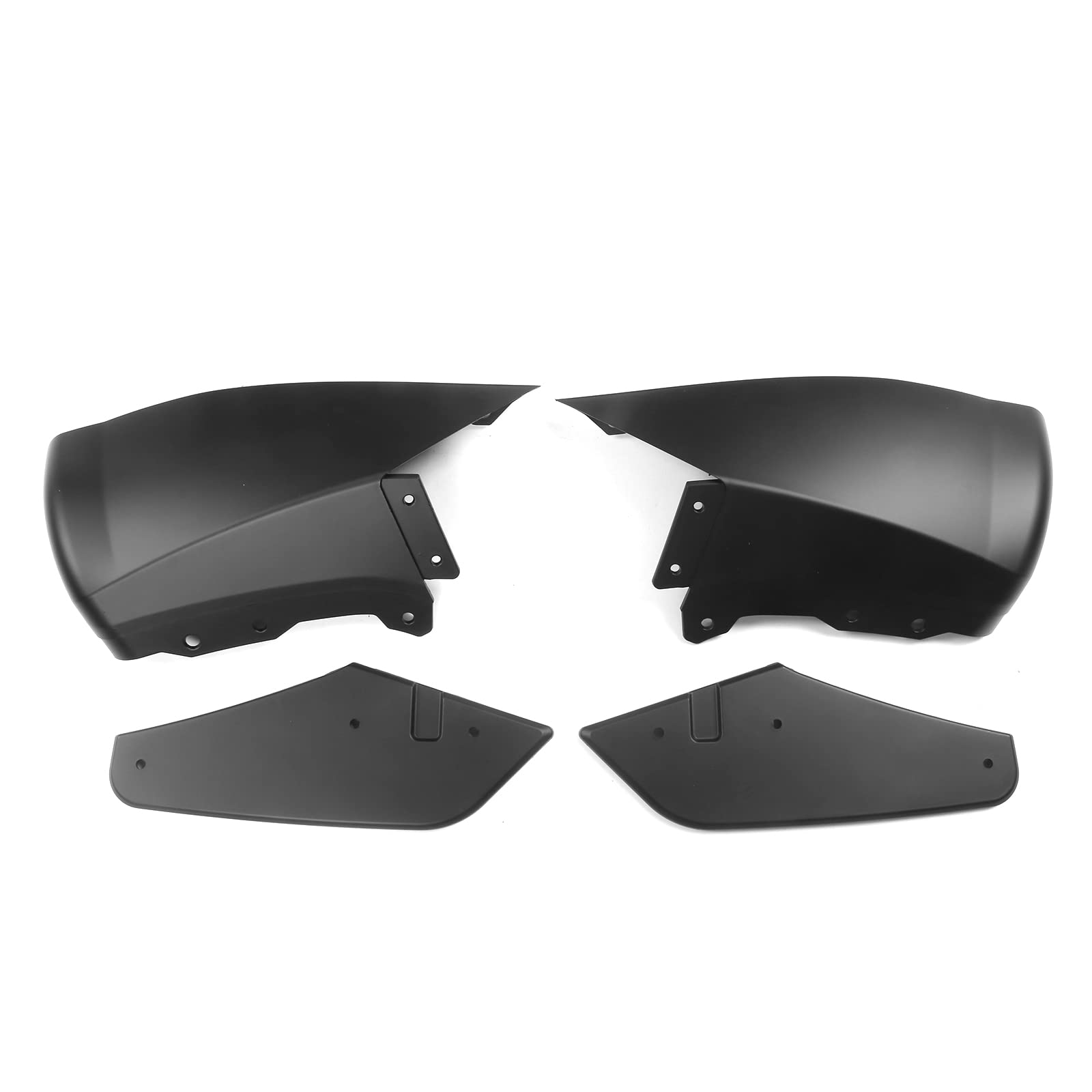 IKON MOTORSPORTS Rear Diffuser for 2020-2024 Tesla Model Y - Matte Black PP Rear Bumper Lip Shark Fin Splitter Replacement (3PC) | Upgrade Your Tesla's Aerodynamics & Style | Perfect for Car Enthusiasts & Performance Modifications