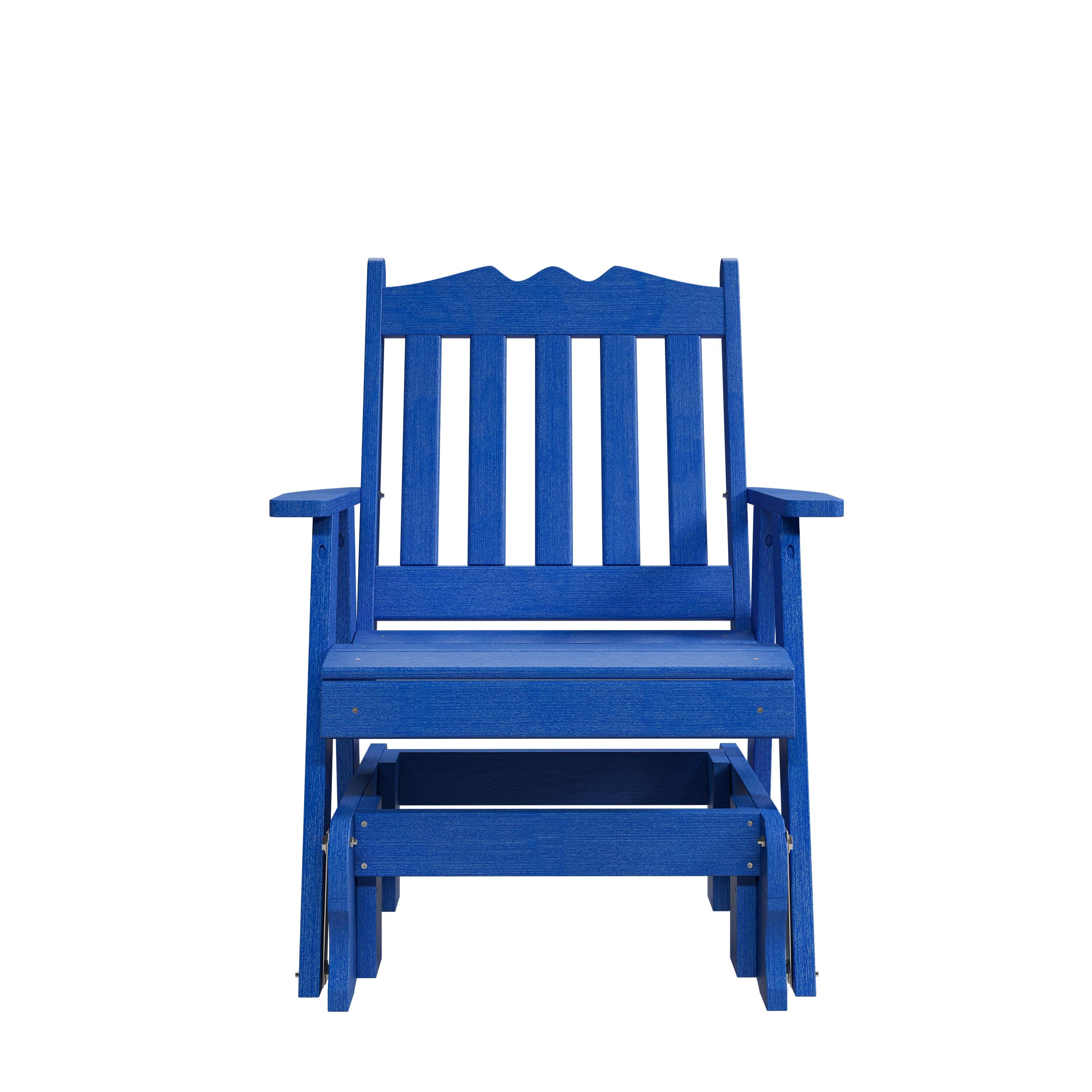 Keystone Amish Co. York Recycled Plastic Porch Glider Chair - Durable Outdoor Rocking Bench for Patio, Garden & Deck - Eco-Friendly & Weather-Resistant