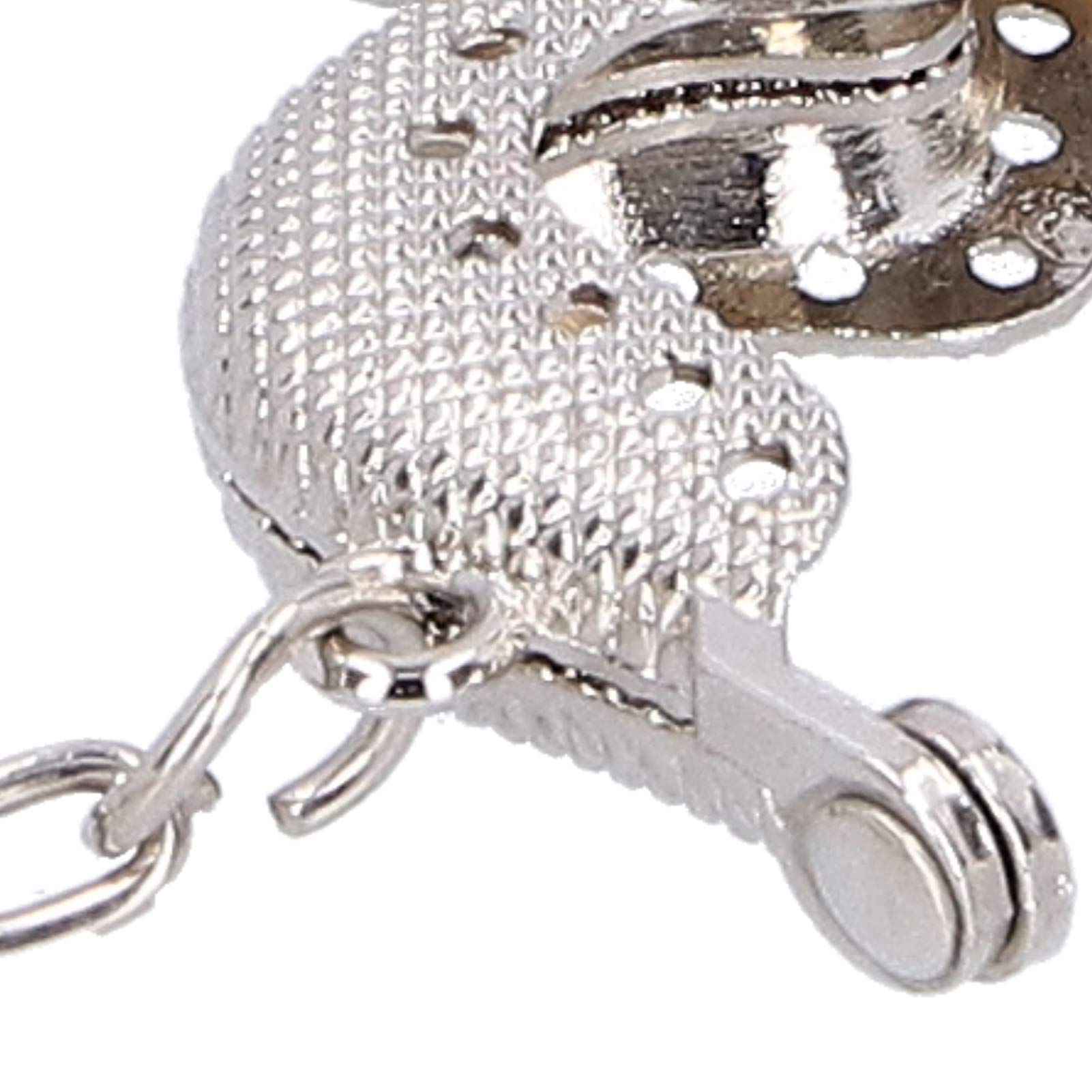 Vintage Carved Metal Purse Frame - DIY Handbag Clasp in Antique Silver (B01-028-00517) | Perfect for Crafting Purses, Clutches & Vintage Accessories