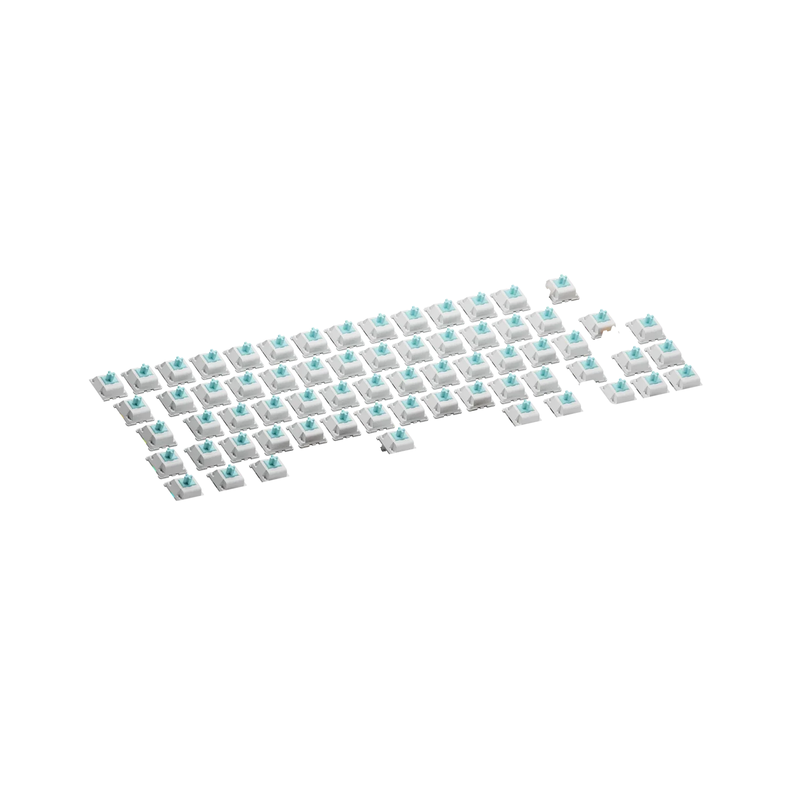 Glorious Lynx Tactile Switches - 65g MX Style Mechanical Keyboard Switches (ISO Layout) - Perfect for Gaming, Typing & Custom Keyboard Builds