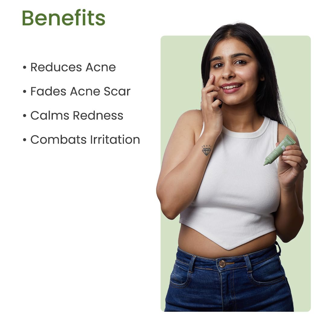 Earth Rhythm On Spot Acne Treatment Gel with Salicylic Acid, Niacinamide & Azelaic Acid - 15g | Pimple Clearing Gel for Men & Women | Face & Body Acne Solution for Oily & Sensitive Skin