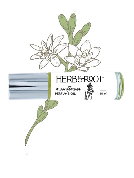 Herb & Root Tuberose Jasmine Orris Perfume for Women - Vegan White Floral Fragrance | Phthalate & Paraben Free | Perfect for Date Nights & Special Occasions