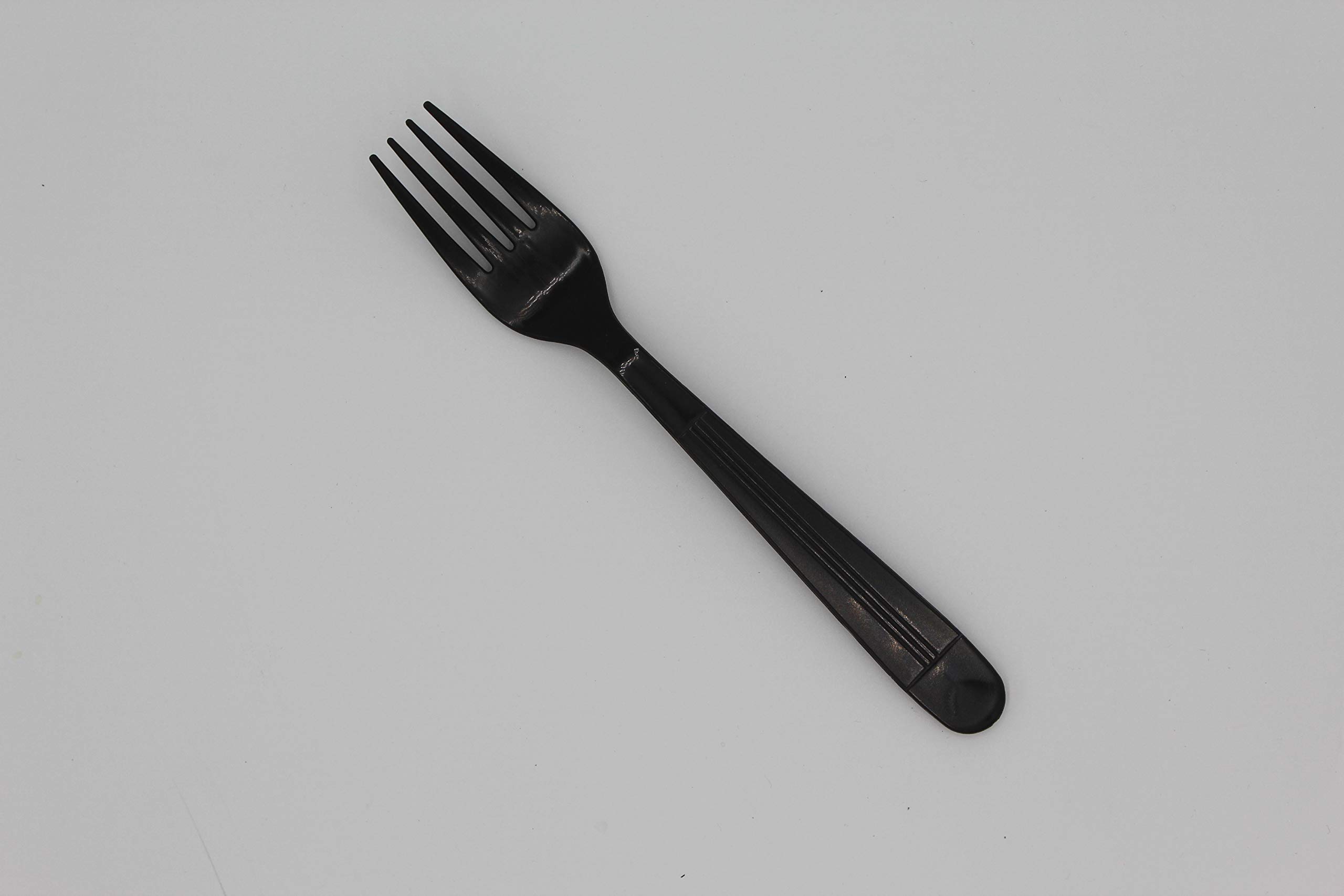 Heavy Duty Plastic PP Forks - 1000 Pieces (100pcs x 10 Packs) - Durable Black Cutlery for Catering, Parties & Restaurants - BPA-Free Disposable Utensils for Events, Picnics & Food Service