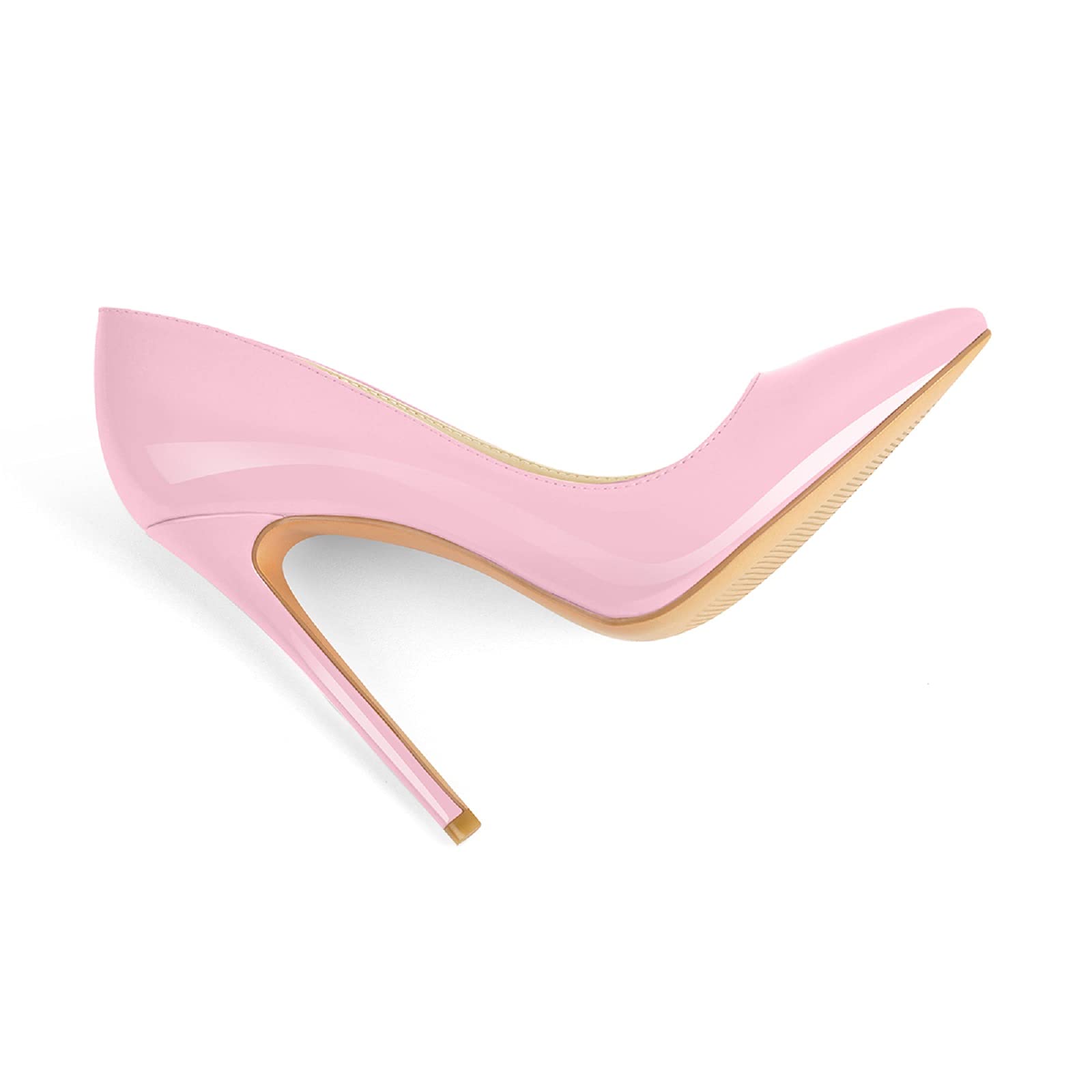 Richealnana Women's Classic Pointed Toe High Heel Pumps - 4.7 Inch Stiletto Heels for Office, Party & Special Occasions