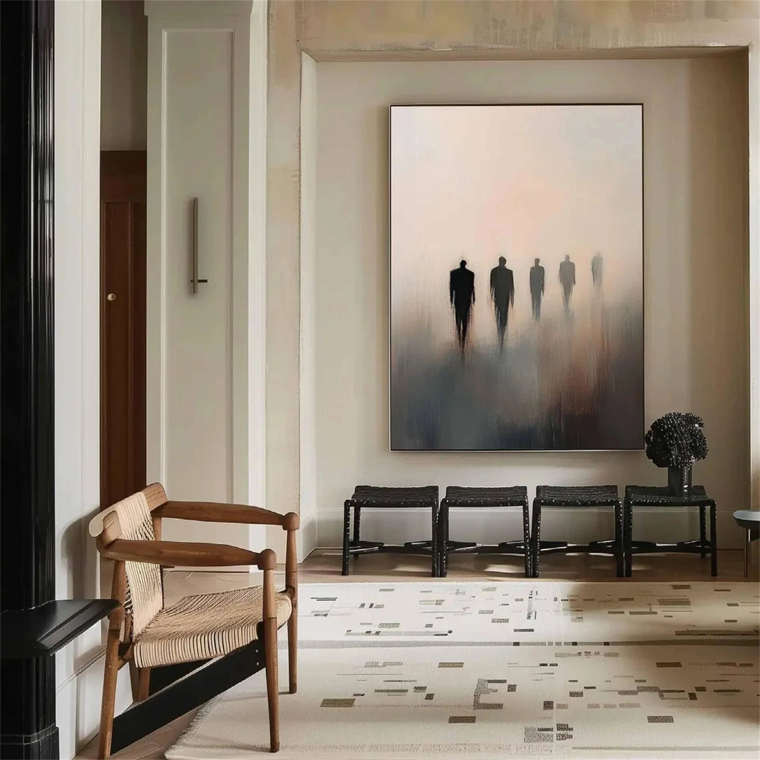 Abstract Painting #AB 271 - Modern Wall Art Decor for Living Room, Bedroom & Office | Large Canvas Artwork for Home & Office Decoration