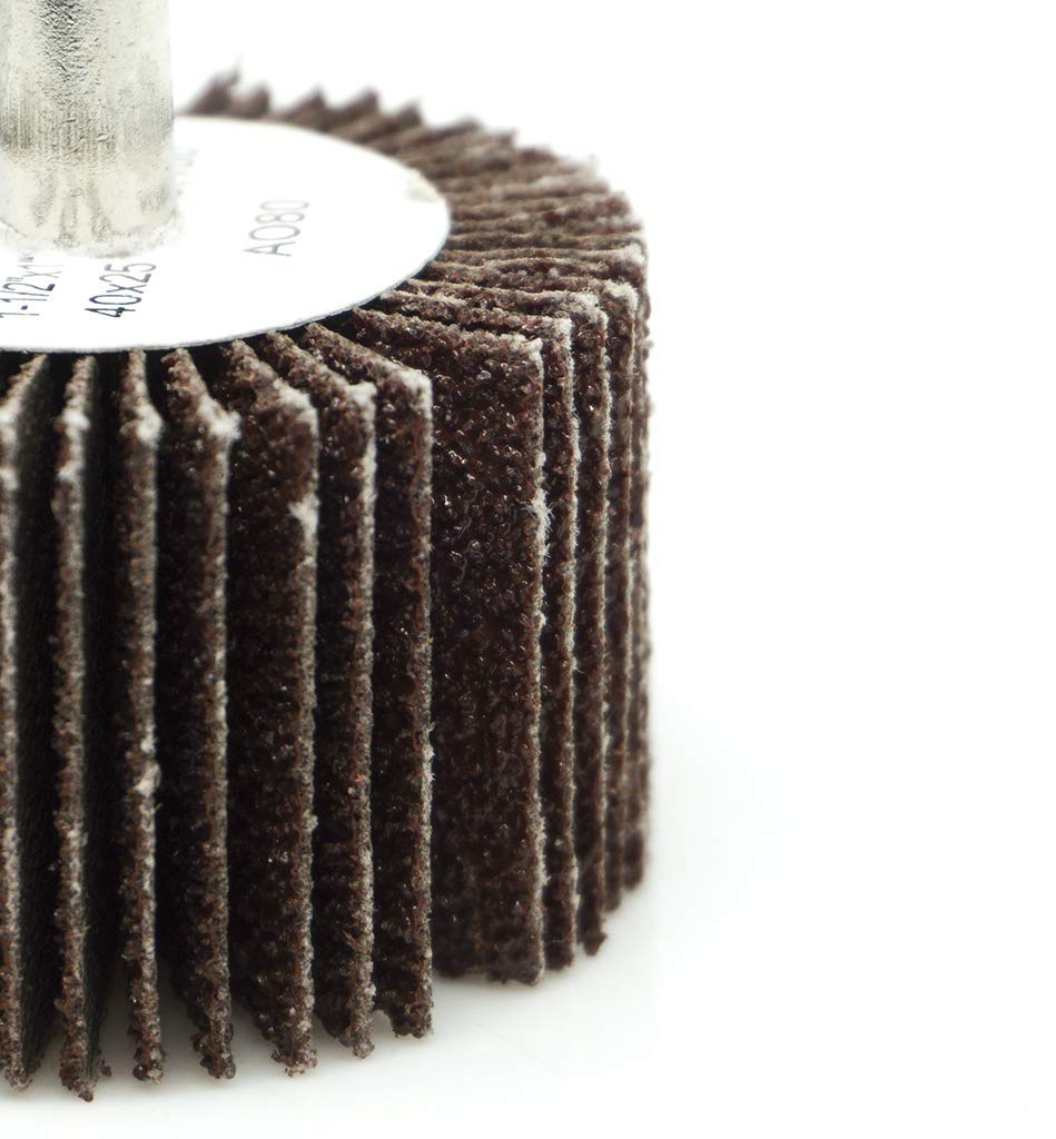 Benchmark Abrasives 1-1/2 Inch Aluminum Oxide Flap Wheel - 1/4