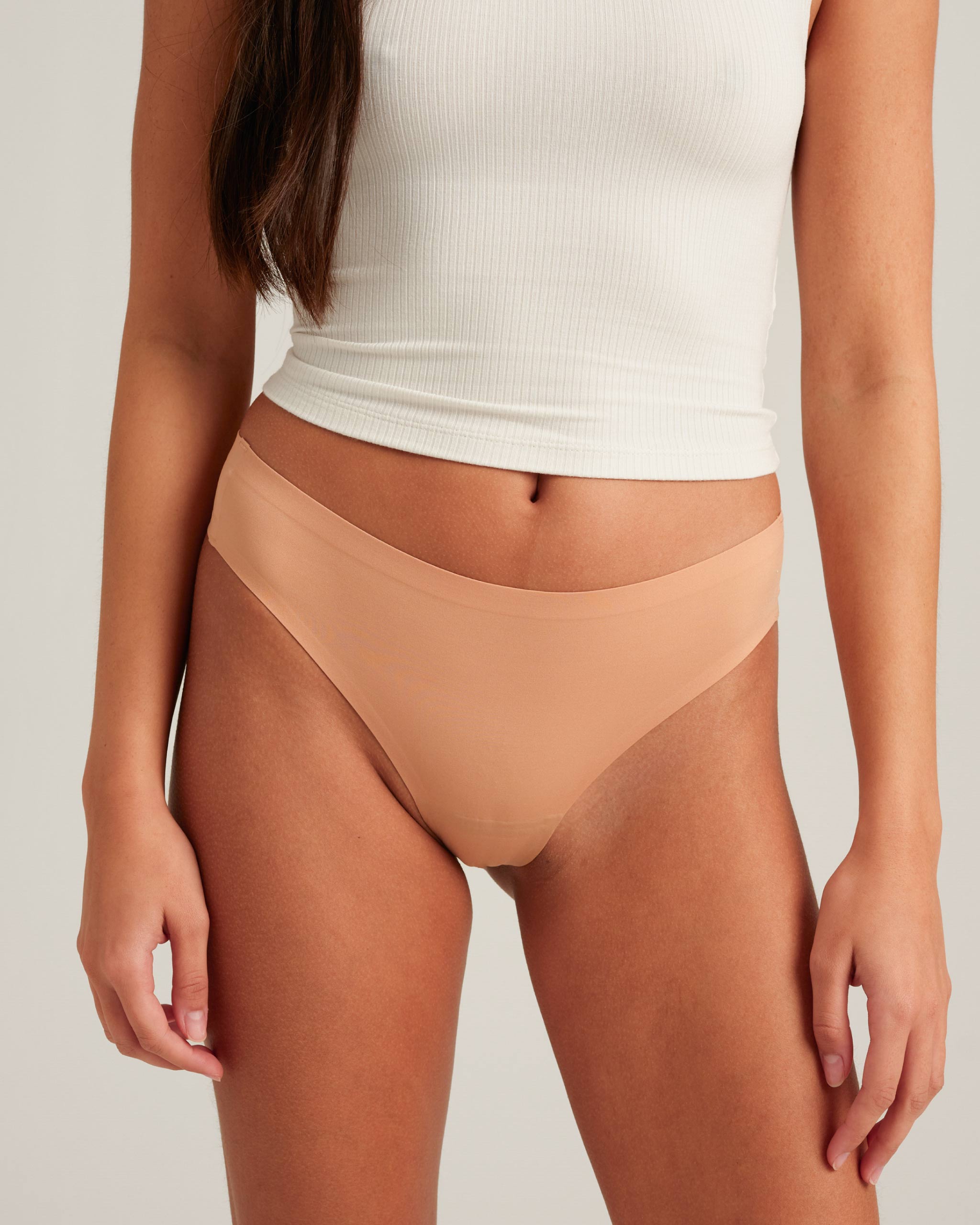 Leakproof Seamless Thong Underwear - Comfortable No Show Panties for Women - Perfect for Yoga, Workout & Everyday Wear
