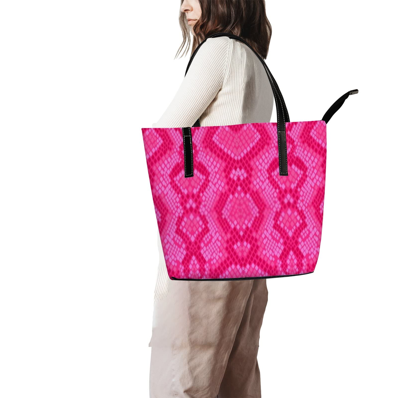 Premium Leather Tote Bag for Women - Stylish Crossbody Handbag with Spacious Design for Work, Travel & Everyday Use