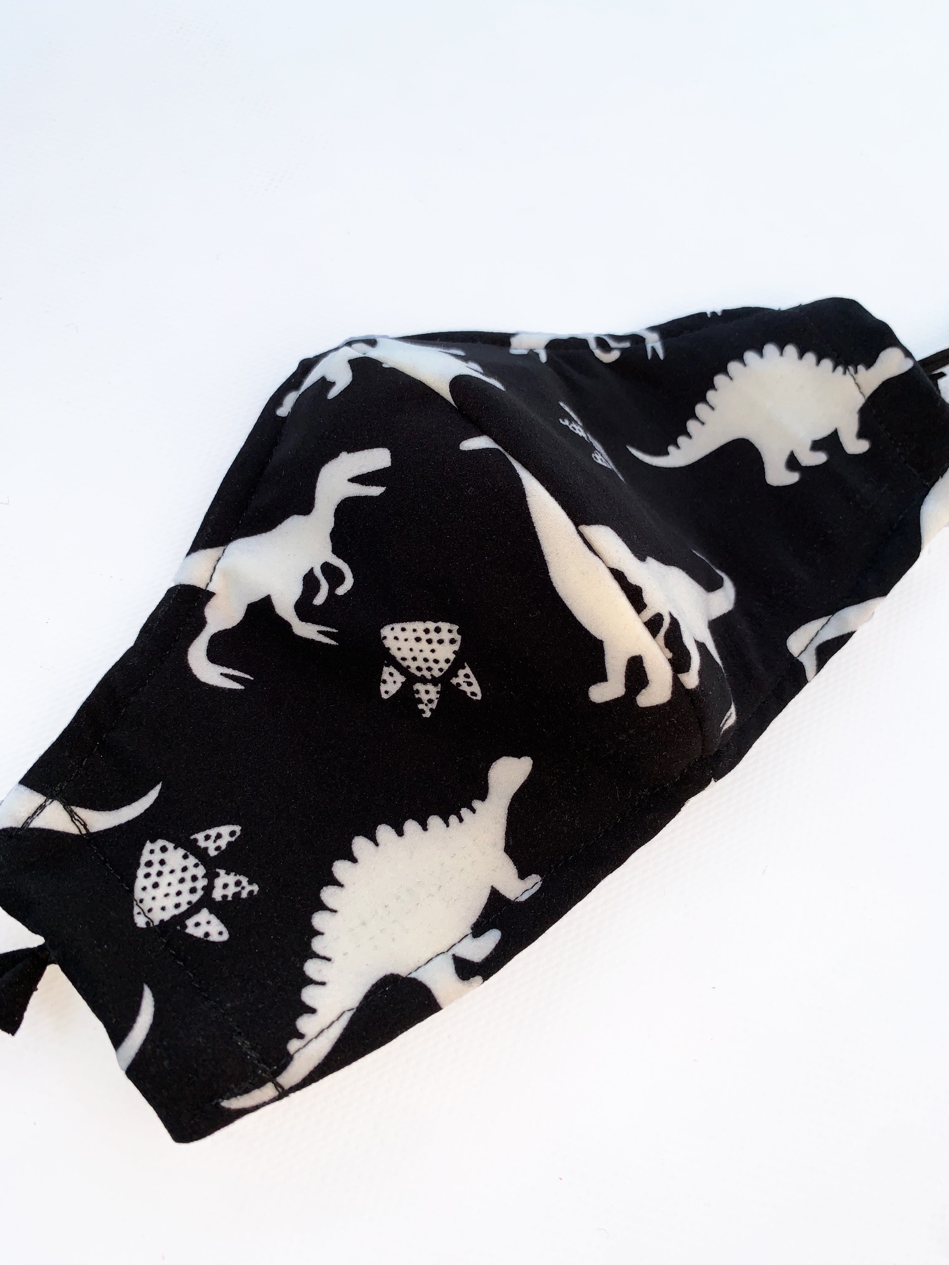 Dinosauria Face Mask - Reusable Cloth Face Covering for Kids & Adults - Dinosaur Print Washable Mask for School, Travel & Outdoor Activities