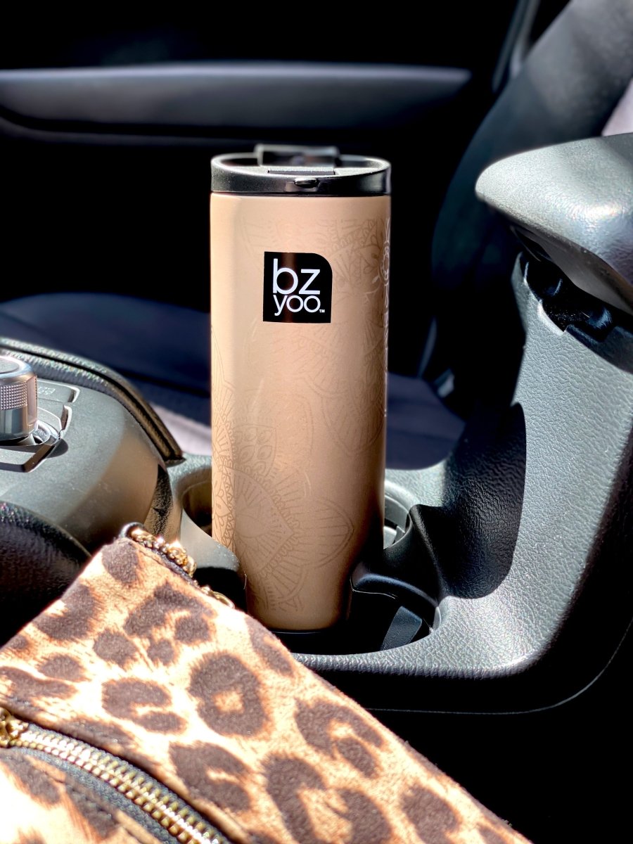 12oz Stainless Steel Vacuum Insulated Tumbler with Double Wall - Gold | Hot & Cold Drink Cup for Coffee, Tea, Smoothies | Perfect for Office, Travel, Camping & Outdoor Activities