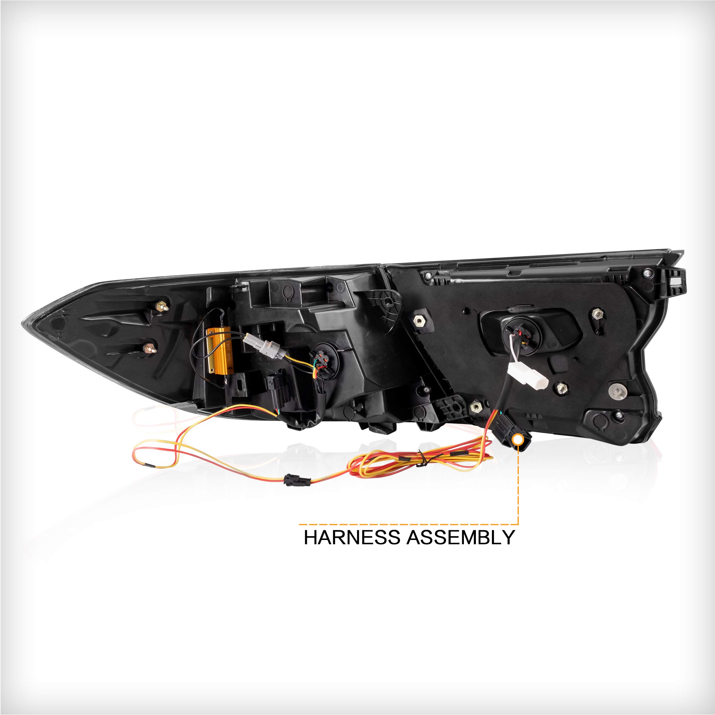 VLAND Smoked LED Tail Lights Assembly for Honda Accord 10th Gen (2018-2022) - Sequential Turn Signals, Reverse & Fog Lights, Plug & Play - Upgrade Your Car's Rear Style for Night Driving & Enhanced Safety