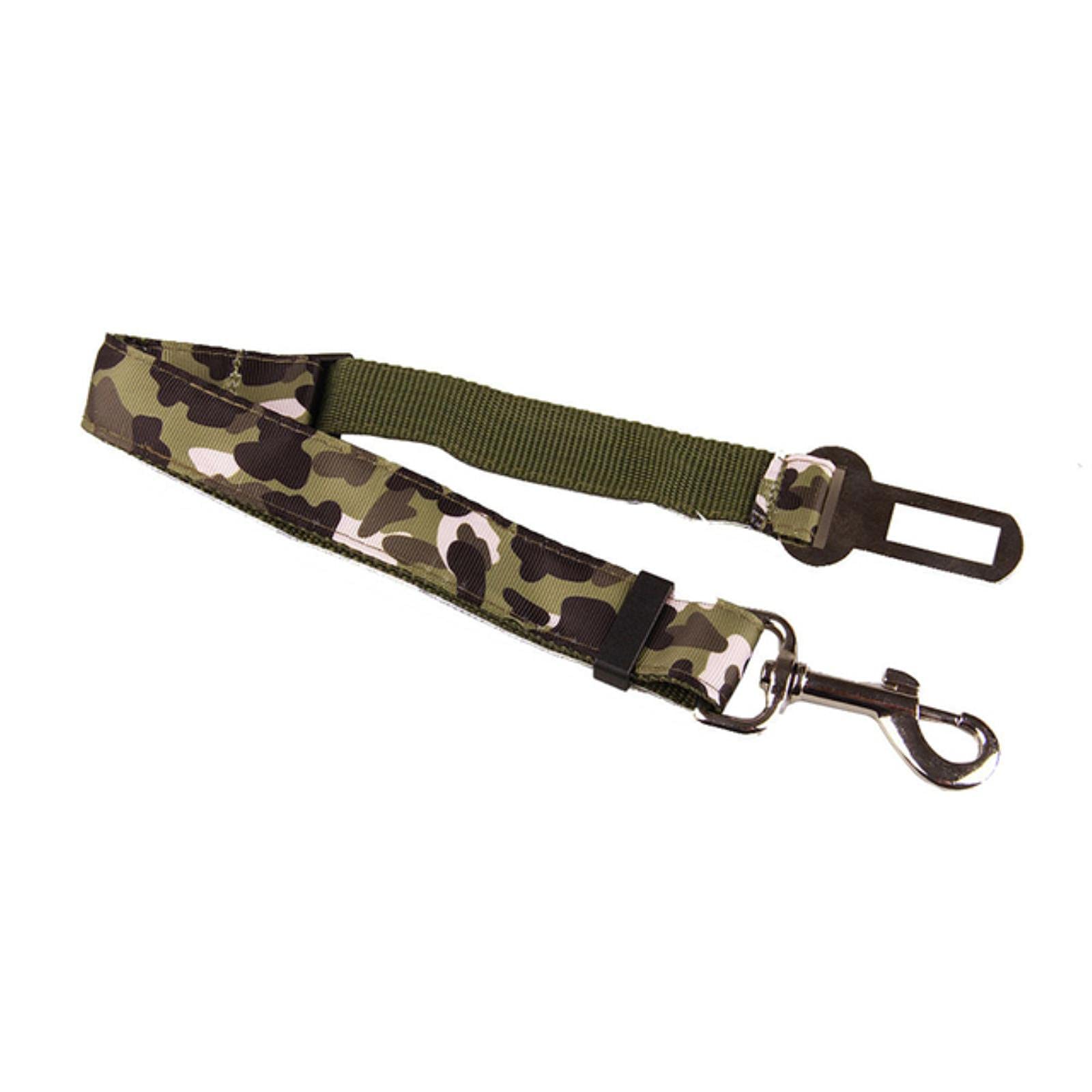 **Camouflage Denim Adjustable Rope Leash for Cats & Dogs - Pet Safety Seat Belt & Travel Restraint Lead - Perfect for Car Rides, Walks & Outdoor Adventures**