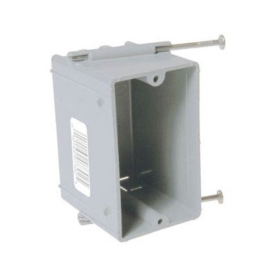 Single Gang Cable Box with Captive Nails - Electrical Junction Box for Secure Wiring - Perfect for Home, Office & Commercial Electrical Installations