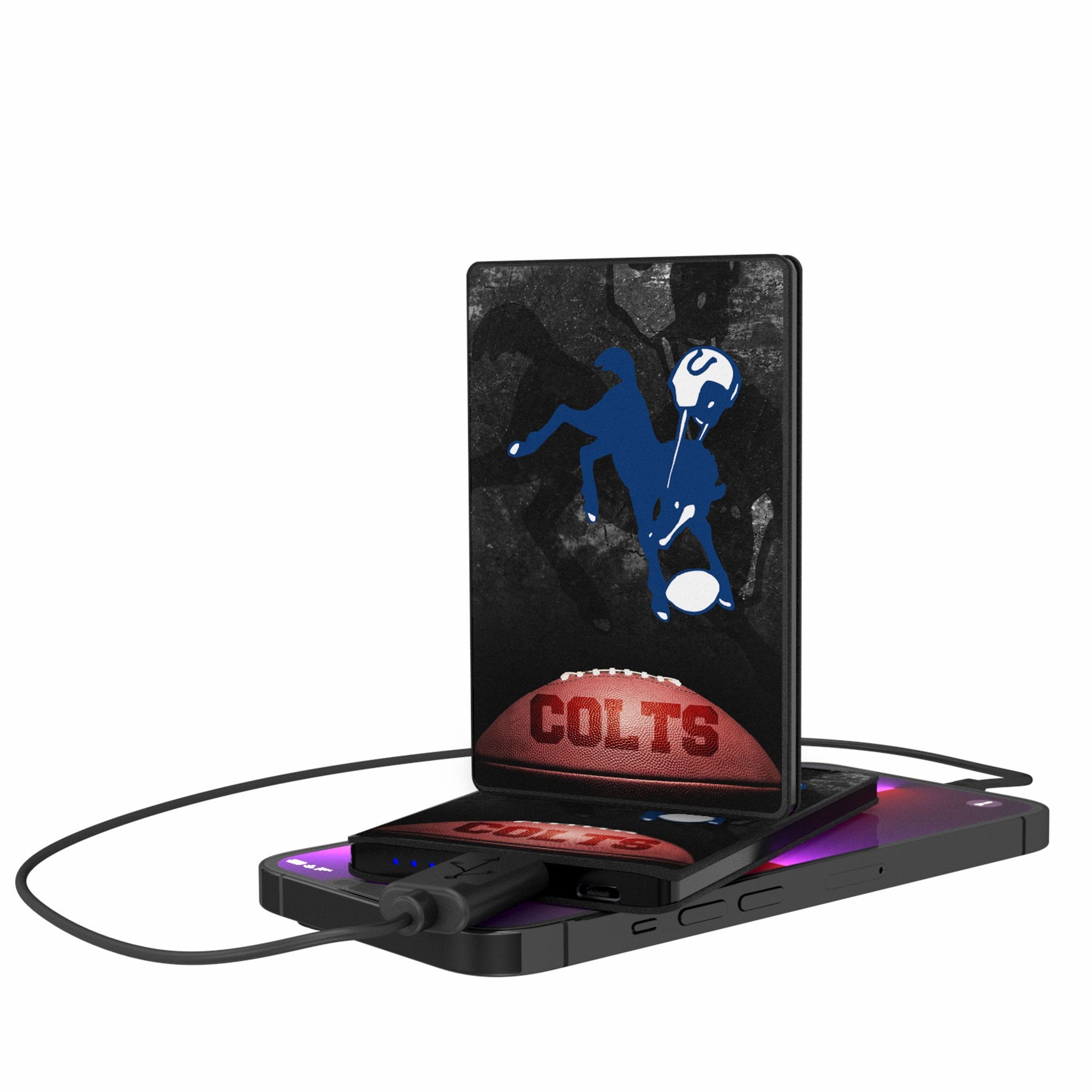 Baltimore Colts 1946 Historic Collection 2500mAh Portable Charger - Credit Card Sized Power Bank for Travel, Camping & Emergency Backup