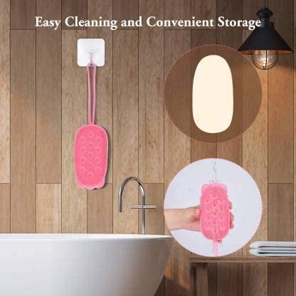 FlexFive Silicone Bubble Bath Brush - Ultra Soft Exfoliating Body Scrubber for Men & Women | Gentle Shower Scrub for Healthy Skin Care | Perfect for Spa, Bath Time & Relaxation