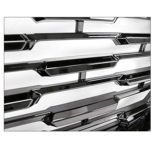 Gloss Black Mesh Front Bumper Upper Hood Grille Compatible with 2015-2020 GMC Yukon & Yukon XL - Upgrade Your Truck's Style & Protection for Off-Road & Daily Driving