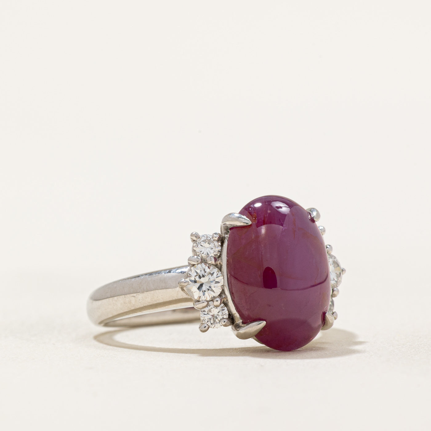 Exquisite GIA Certified Unheated Burma Star Ruby & Diamond Ring - 5.054ct Natural Ruby with 0.37ctw Diamonds - Size 6.5 - Perfect for Engagement, Anniversary & Special Occasions