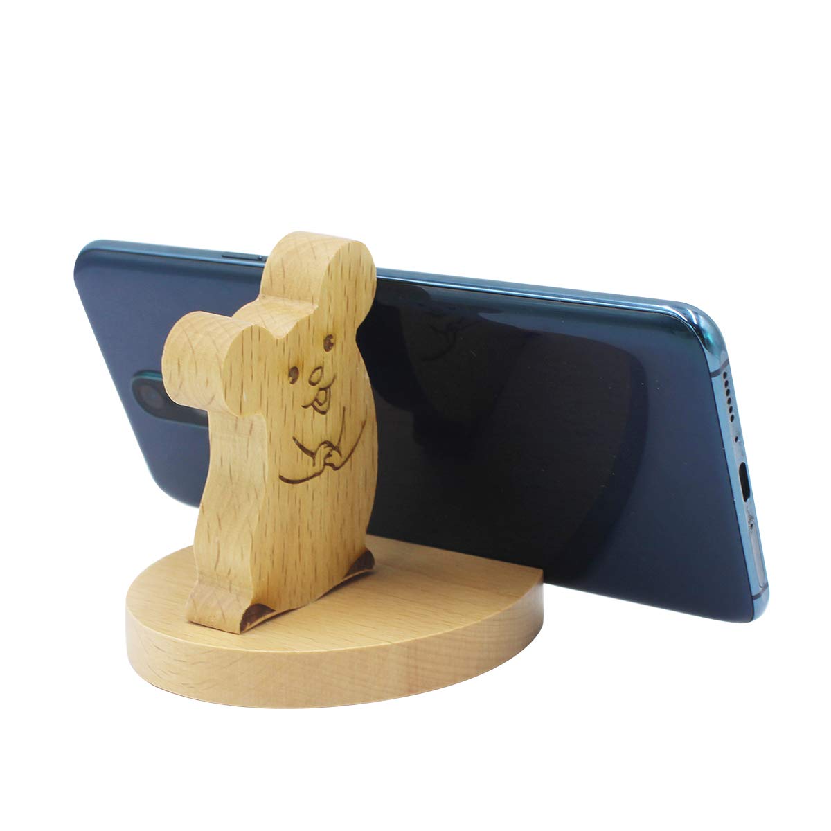 Adorable Mouse-Shaped Phone Stand Holder - Cute Animal Cell Phone Desk Dock for iPhone, Android, Smartphones | Perfect for Office, Home Decor, Gift Idea