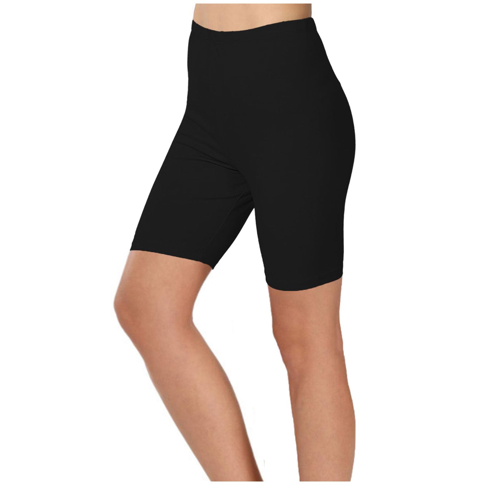 High Waisted Legging Shorts for Women 2 Pack - Plus Size Workout Shorts, Yoga Shorts, Casual Underwear Bottoms for Summer, Gym, Running, and Lounge