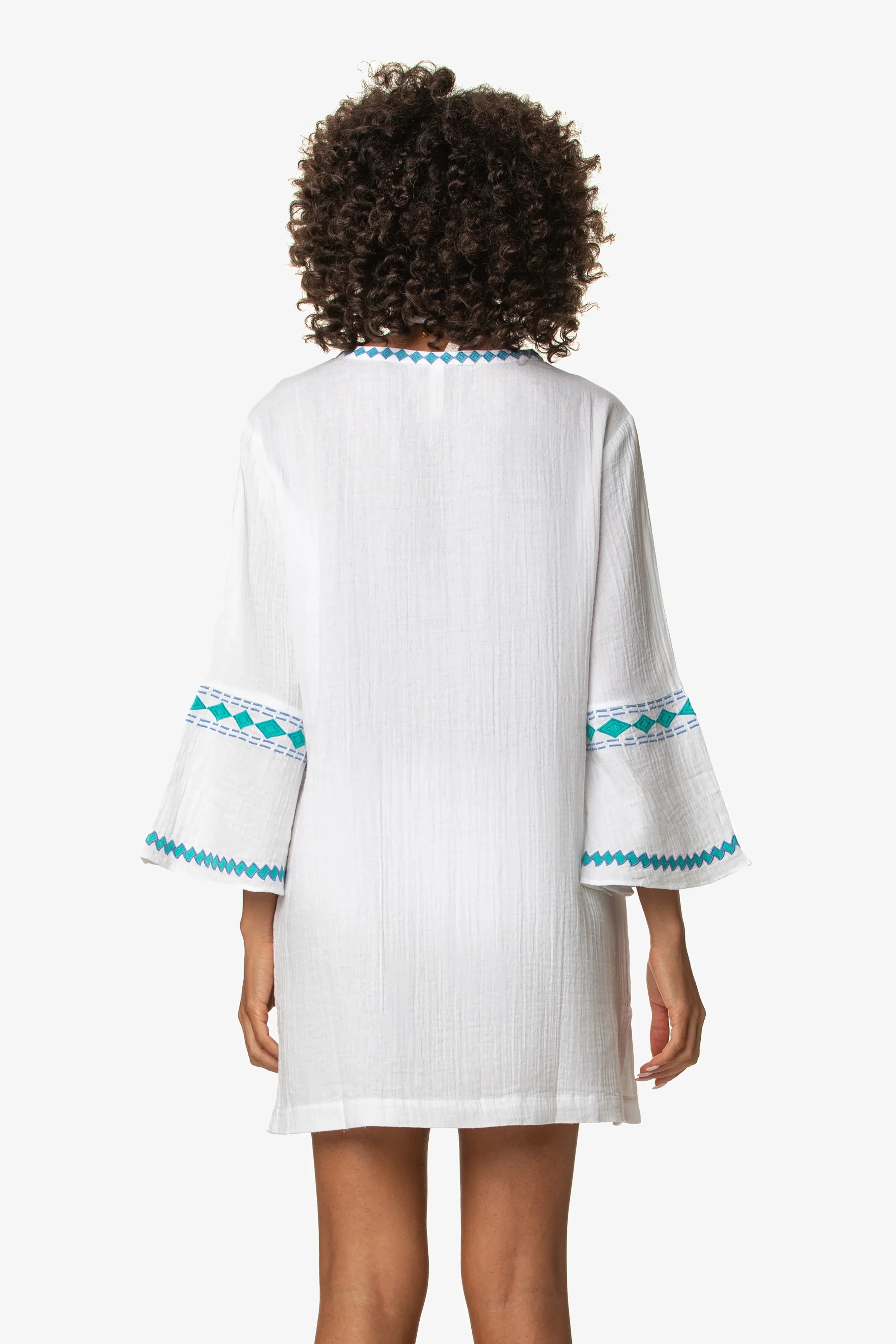 Sophia Tunic Top - Seafoam Aqua Color Women's Casual Blouse | Perfect for Work, Date Night & Summer Outfits