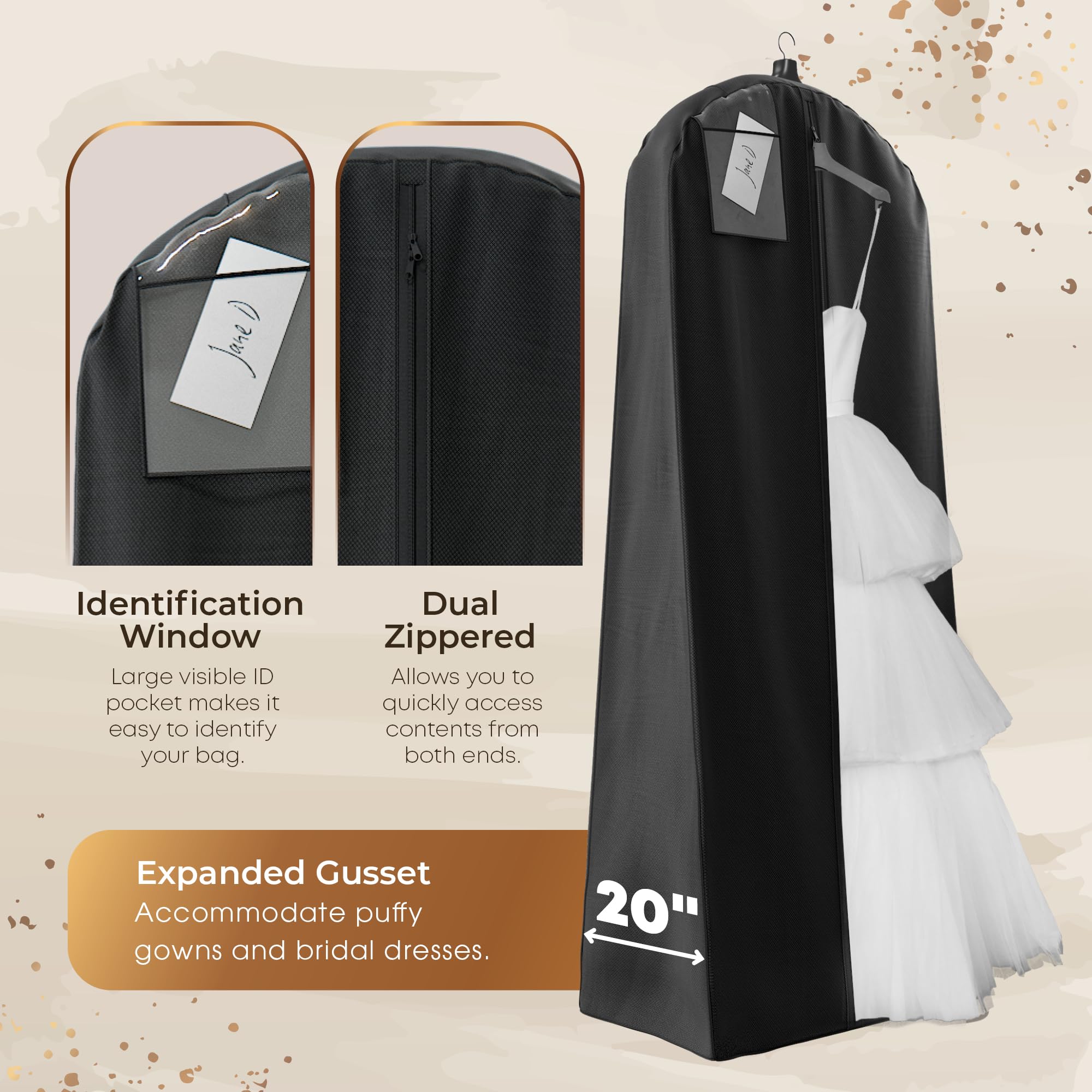 Your Bags Wedding Dress Garment Bag with Matching Tote - 72
