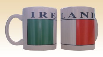 Flagline Ireland 12 oz Coffee Mug - Irish Pride Themed Ceramic Cup for Hot & Cold Beverages - Perfect for Home, Office, or Gift Giving