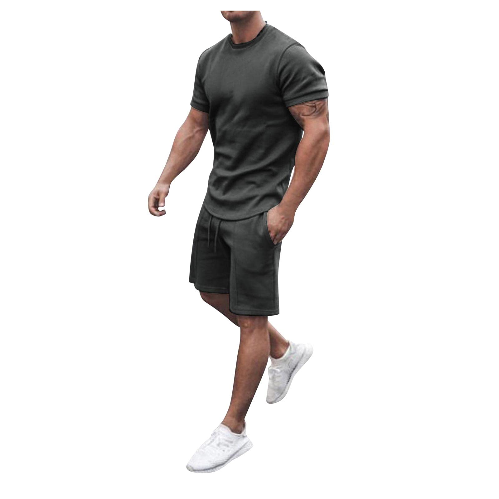 JUNGE 2022 Men's Tracksuit Set - Comfortable 2-Piece Sweatsuit for Jogging, Workouts & Lounge Wear | Breathable Activewear & Sportswear for Gym, Running & Casual Outfits