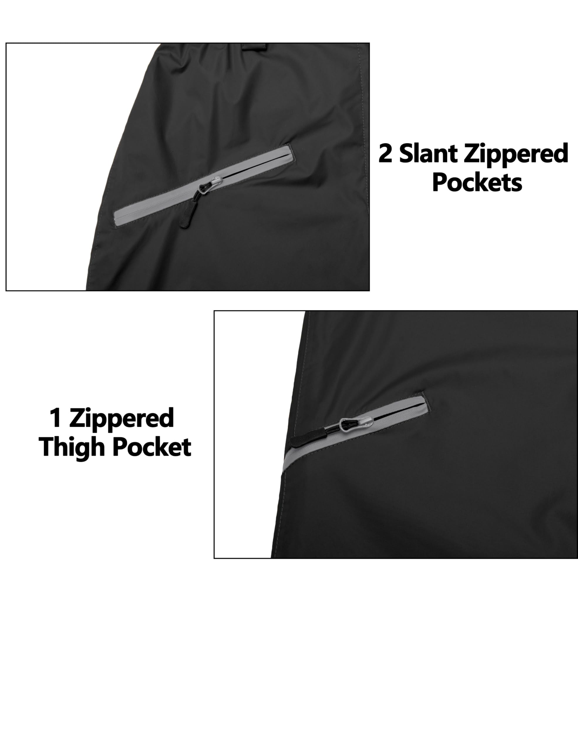 Little Donkey Andy Women's Lightweight Waterproof Rain Pants - Breathable Hiking Pants for Outdoor Activities, Fishing & Camping - Perfect for Rainy Weather & Adventure Travel