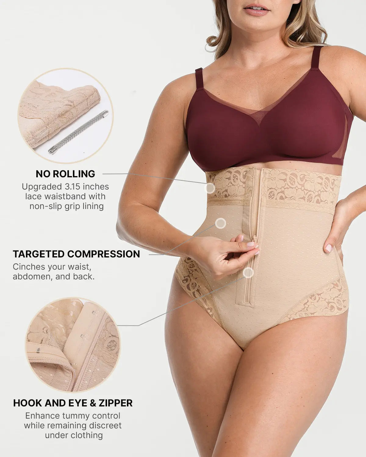 AirSlim® Mid Rise Polka Dot Shaping Panty - High Waist Tummy Control Underwear for Women | Perfect for Everyday Wear, Workouts & Special Occasions