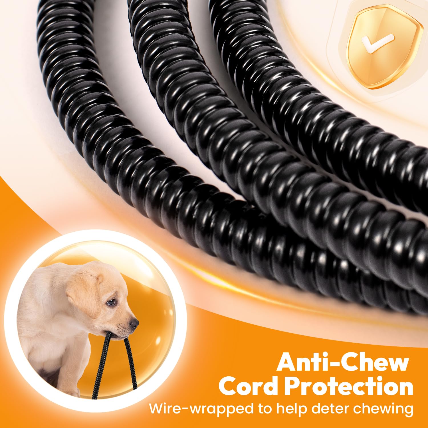 Niubya Electric Heating Pad for Dogs and Cats - Adjustable Temperature Waterproof Pet Heated Mat with Timer, Chew-Resistant Cord & Soft Washable Cover - Perfect for Winter Warmth, Arthritis Relief, and Indoor/Outdoor Pet Comfort