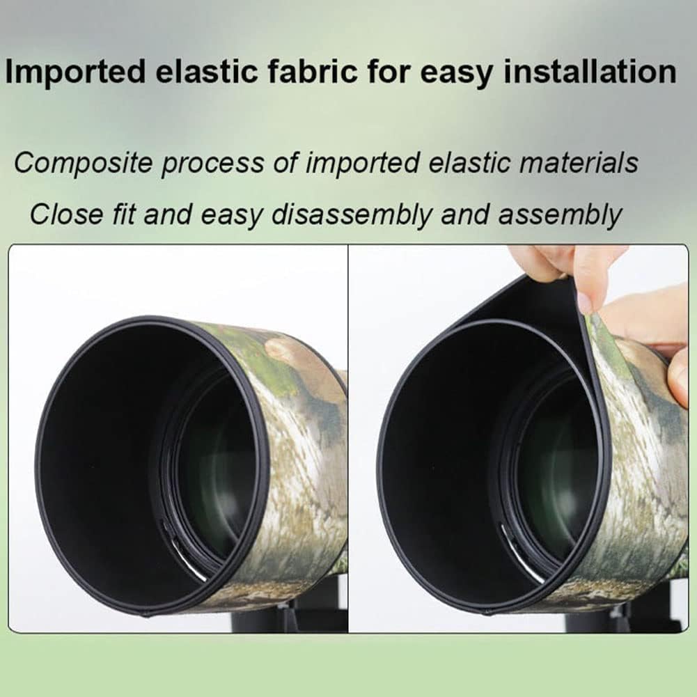 Nikon Z 600mm F6.3 VR S Lens Camouflage Cover - Waterproof Rain Protective Sleeve for Bird Watching & Wildlife Photography - Perfect for Outdoor Hunting, Safari & Nature Exploration