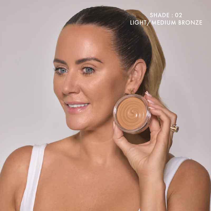 Bellamianta Dreamy Creamy Whipped Bronzer - Natural Sun-Kissed Glow Makeup for Face & Body | Perfect for Summer Tanning & Contouring | Vegan & Cruelty-Free