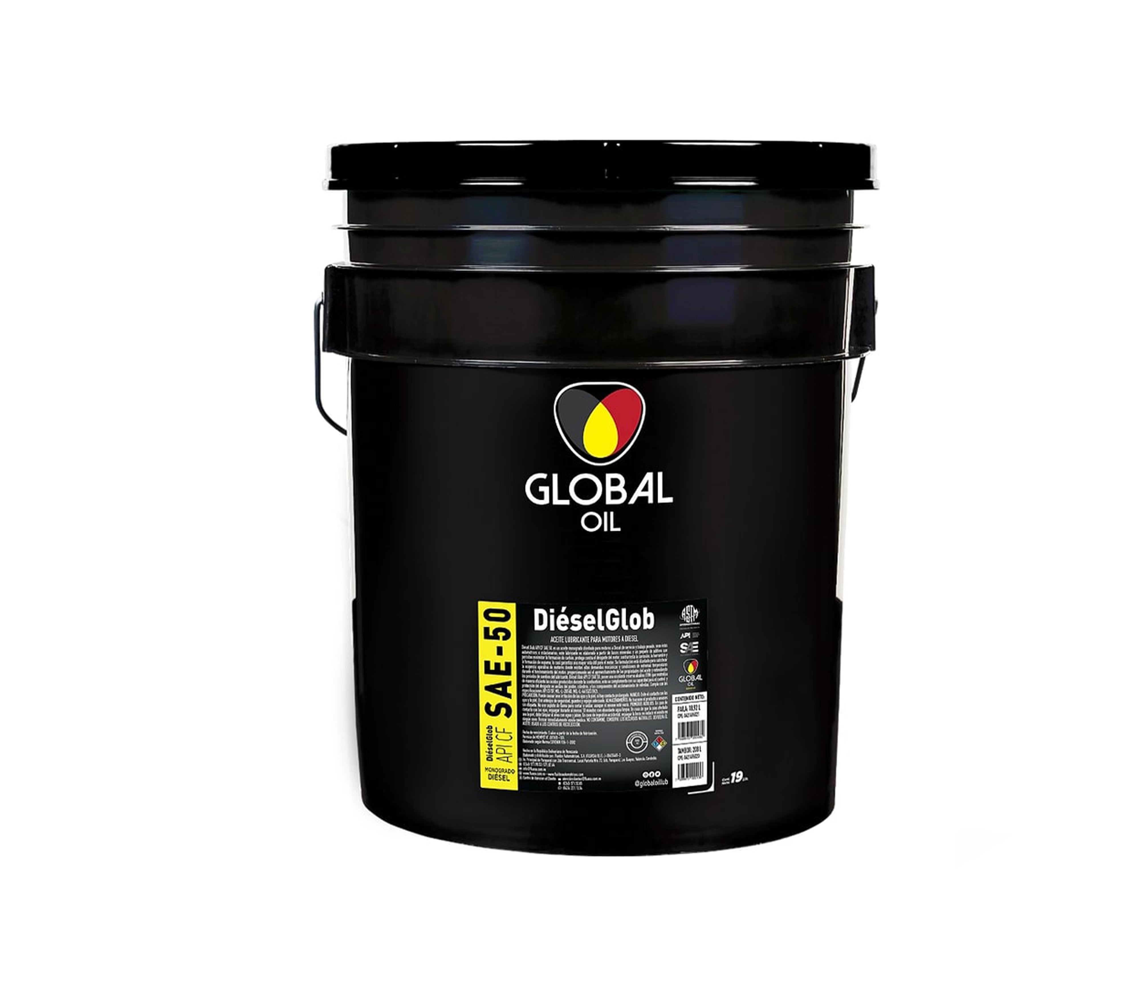 Global Oil CF/SF SAE 50 Maximum Performance Motor Oil - Premium Lubricant for High Mileage Vehicles, Classic Cars & Heavy-Duty Engines | Ideal for Summer Driving & Extreme Conditions