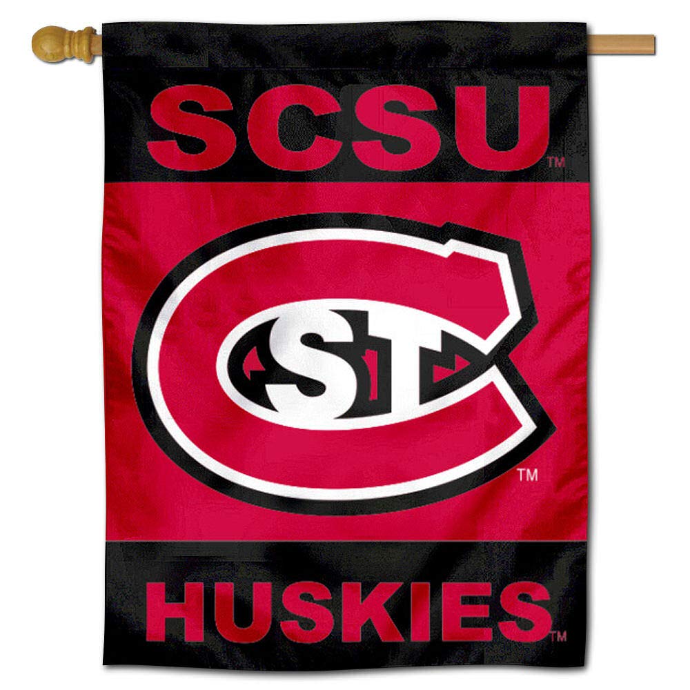 St. Cloud State Huskies Banner House Flag - College Team Spirit Outdoor Decoration for Game Day, Tailgating & Home Decor
