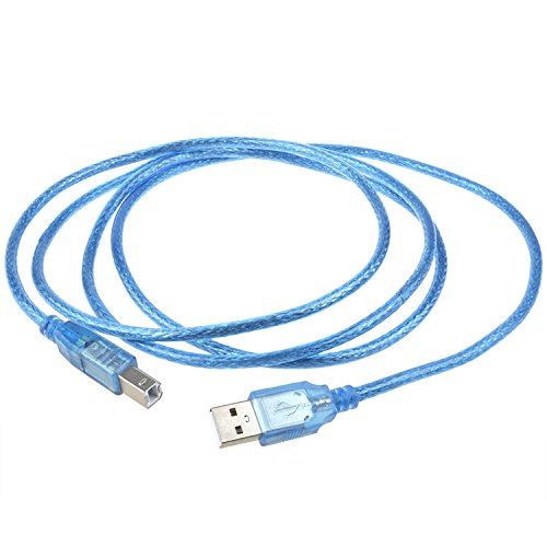 ABLEGRID 6ft USB 2.0 Printer Cable Cord for HP Deskjet 2512 2514 2520HC 2540 2541 - High-Speed Data Transfer for Home & Office Printing | Compatible with Multiple HP Printer Models