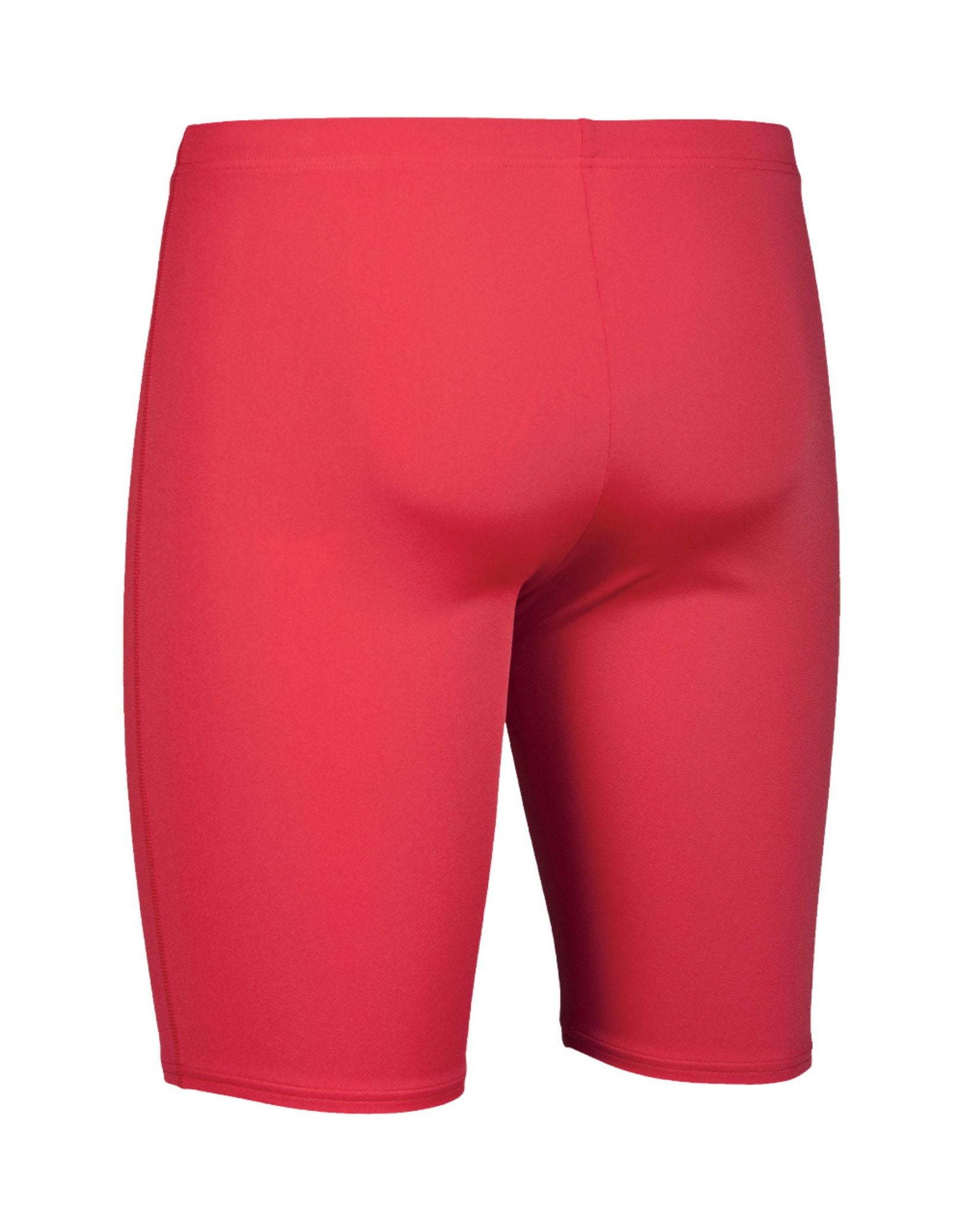 Team Solid Swim Jammer for Men - High Performance Competition Swimwear in Red/White - Perfect for Lap Swimming, Swim Meets & Water Sports Training
